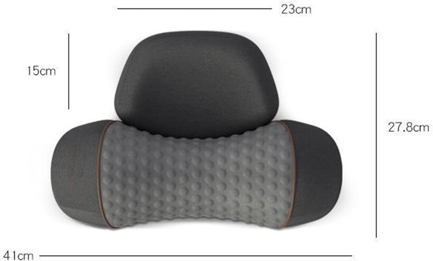 CallixeThera Kissen, CallixeThera Kissen Massage, Callixe Nackenkissen, Beheiztes Massage Nackenkissen, Ergonomisches Massagekissen für Nacken, Einstellbares Memory-Schlafkissen (Grau, 3Funktionen)