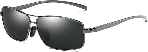 Miniatura 3 de willochra Lentes de sol polarizados de aluminio y magnesio para hombres y mujeres, lentes de sol de lente completa