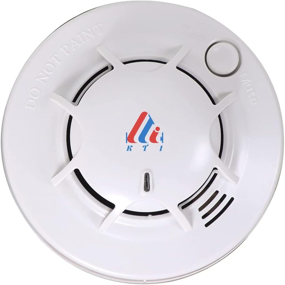 Smoke Detector Battery Operated 120mm x 58mm Detects Smoke Produced by Fire and Gives Alarm Signals for Office Home Mall Hospital School Etc.
