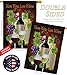 Breeze Decor, Less Whine Garden House Flag Set Beverages Wine Drink Fruits Cheese Sangria White Red Rose Dessert Sparkling Decoration Banner Small Yard Gift Double-Sided, Imported