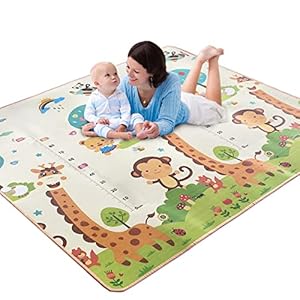 SKY-TOUCH Children Play Mat Baby Crawling Mat Double-Sided Waterproof Kids Playing Gym Mats Ideal Gift for Baby Baby…