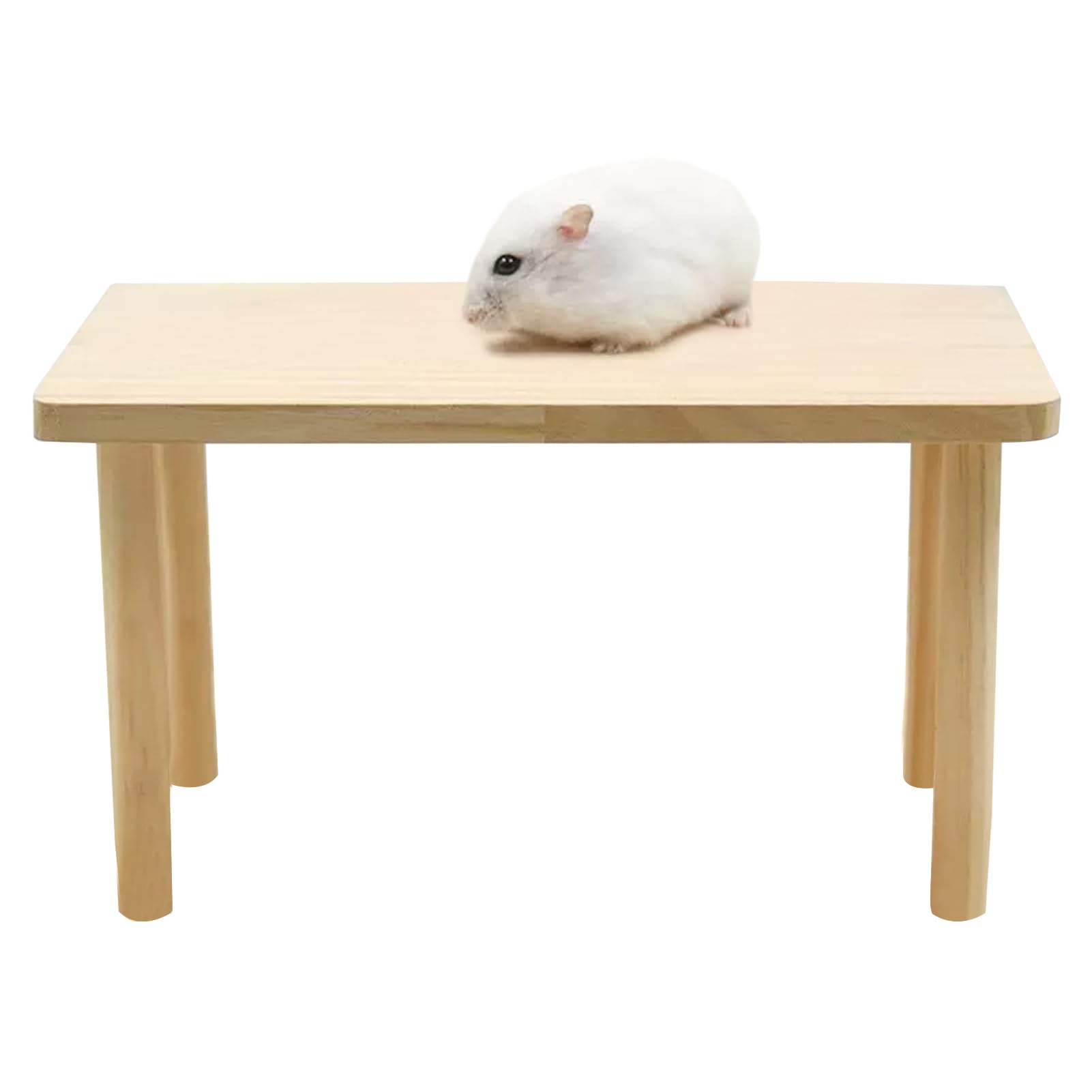 1Pcs Wooden Hamster-Platform, Wooden Small Animals Stand-Platform, Pet House Landscaping Supplies, Hamster Cage Accessories for Squirrel Gerbil Chinchilla, Pet House Decoration