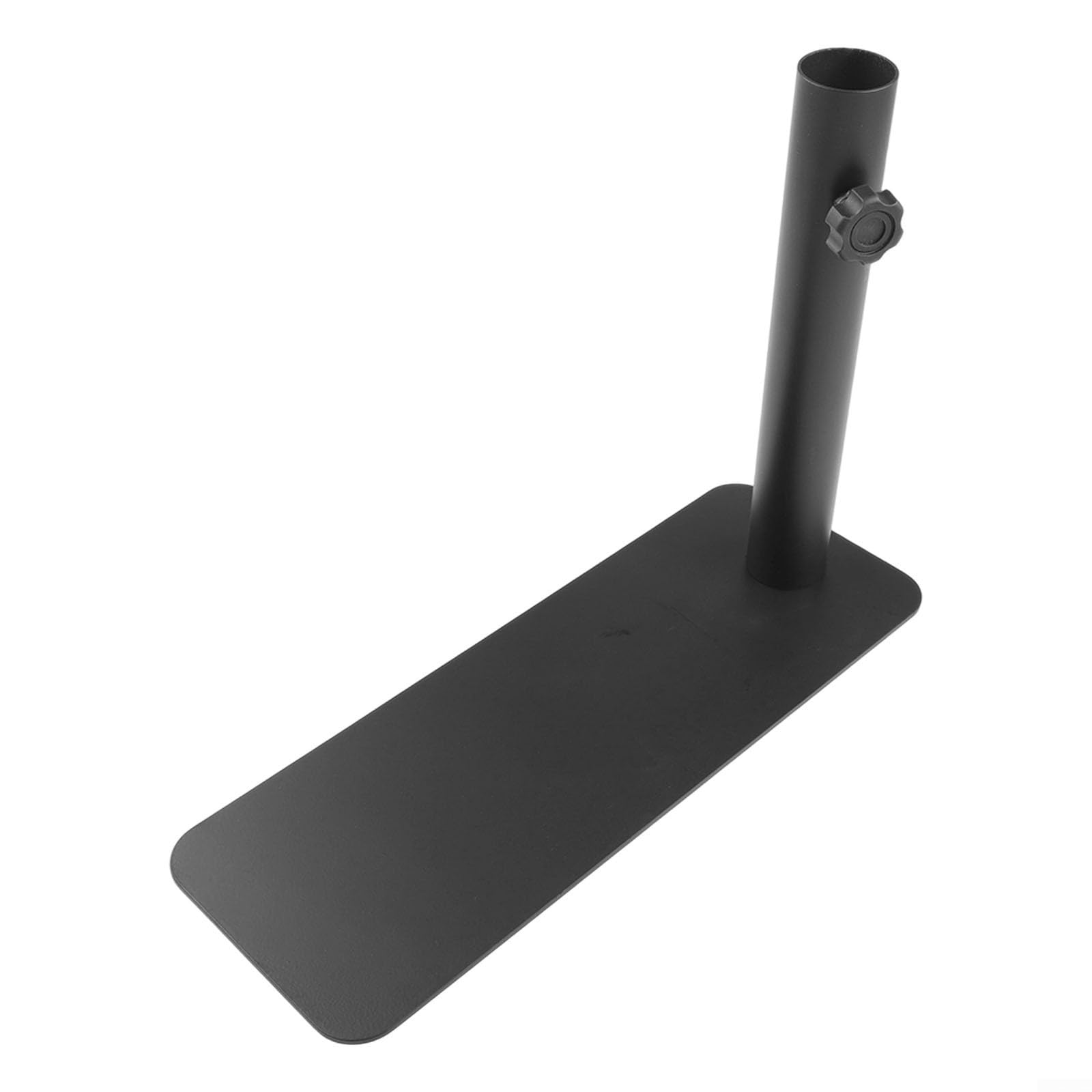 Support de pneu portable robuste en acier pour mât de drapeau jusqu'à 3,8 cm de diamètre, design amovible pour camping, tailgating et événements sportifs, noir