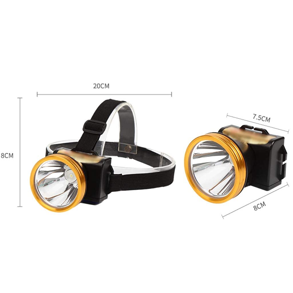 Latarka czołowa LED, latarka czołowa Outdoor Pro Gear Lighthouse Beacon - Camping Wędkarstwo Bieganie Jaskinia Piesze wycieczki Poszukiwanie i - Wytrzymała, bardzo jasna lampa czołowa Reflektor