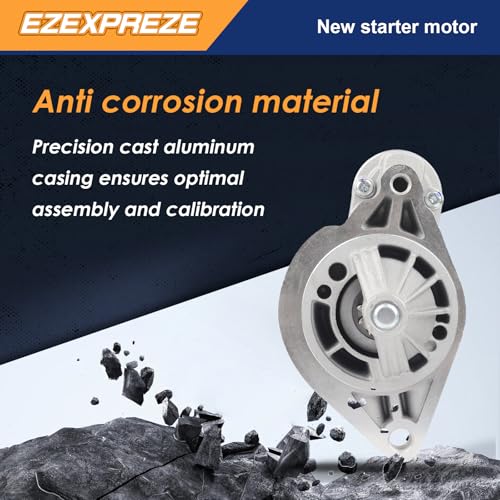 Image of Ezexpreze 17749 Jeep Starter Replacement New for 4.0L 1999-2001 Cherokee, 1999-2002 Grand Cherokee TJ, 1999-2004 Wrangler, L6, 56041012AB AC AD SMT0077 410-48052 17749N 336-1691A M001T84381 12V 1.6kW