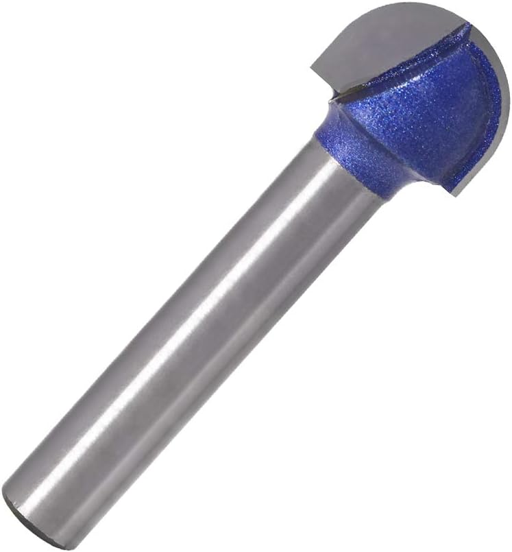 Wolfride 4pcs Core Box Router Bit 1/4 Inch Shank Round Nose Cove Box Router Bits