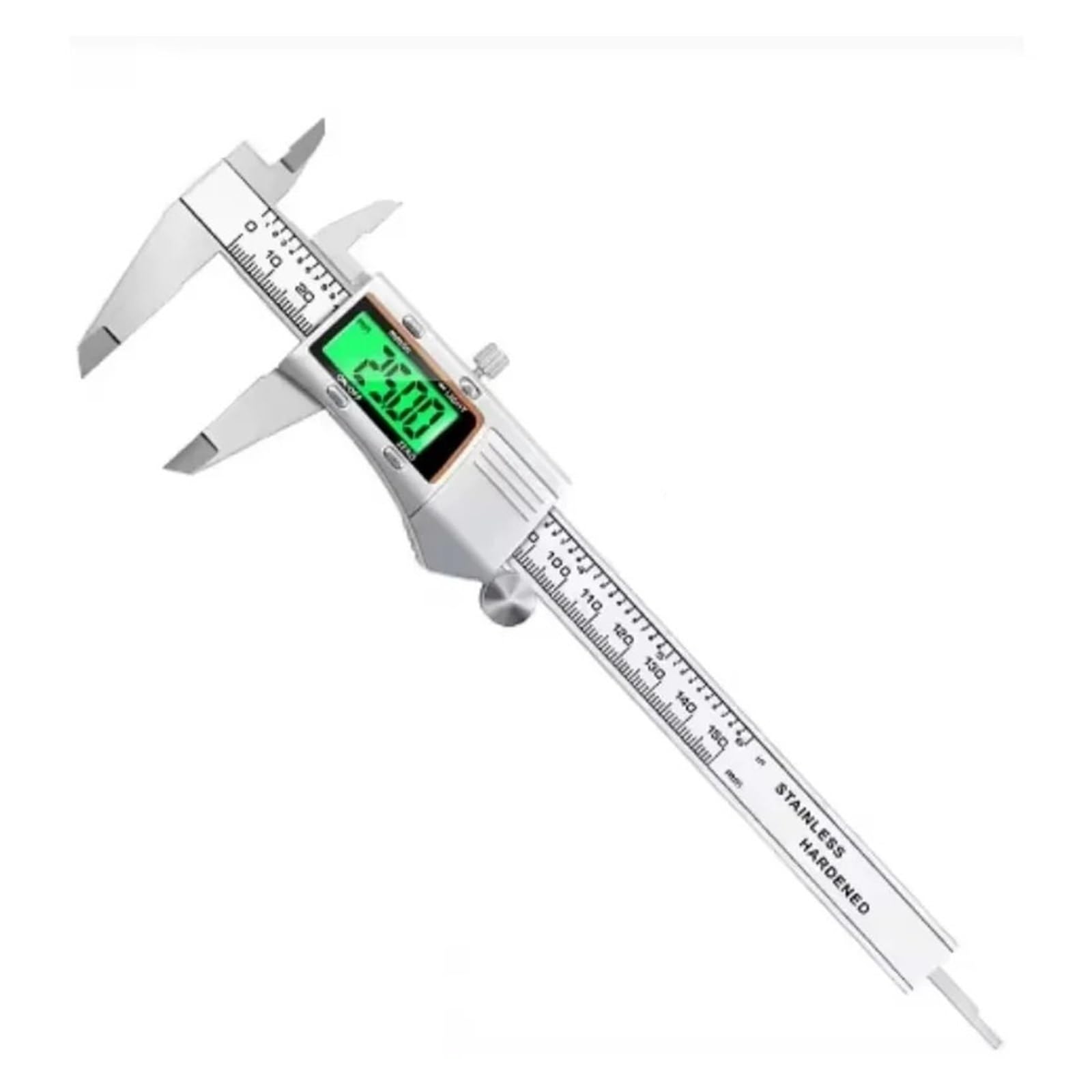 Suwmiarka cyfrowa 0-150mm, wskaźnik podświetlenia LCD, elektroniczne narzędzie pomiarowe ze stali nierdzewnej