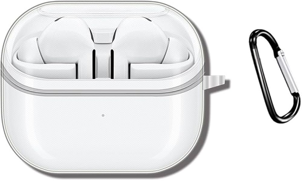 QINOUK Samsung Galaxy Buds 3 Pro için Kılıf, [Çizilmez] D Şekli