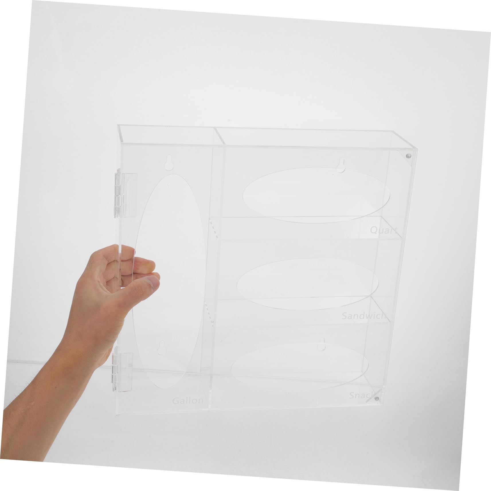 Hemobllo 1set Dispenser Da Parete Per Maschere e Guanti Trasparente Supporto Organizzatore Multifunzionale Per Laboratori e Uffici Contenitore Pratico e Sicuro Per Maschere e Accessori