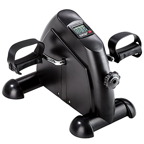 TecTake Mini Bicicleta estática ejercitador de Brazos y piernas con Pantalla LCD