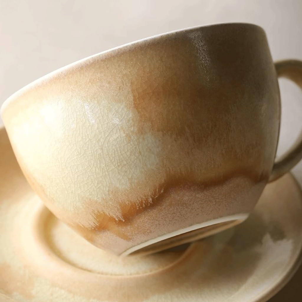 Tazas Cafe Platillo De Taza Café Cerámica Té La Tarde Oficina Mug Cups(A)