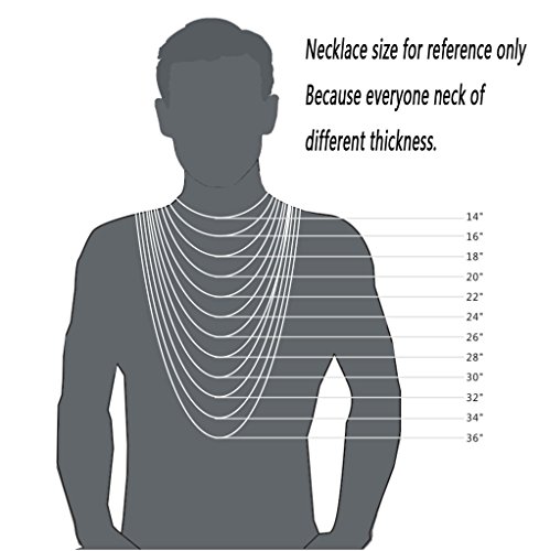 jonline24h Mens Womens Black Braided Leather Cord Rope Necklace Chain Stainless Steel Clasp 4mm 14-30inch2