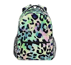 Leopard Print Cheetah Rose Gold Backpack for Girls School