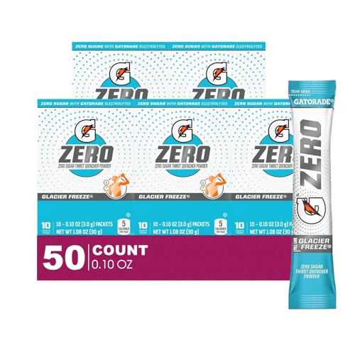 Gatorade ZERO 50- Count of Zero Glacier Freeze Thirst Quencher El...