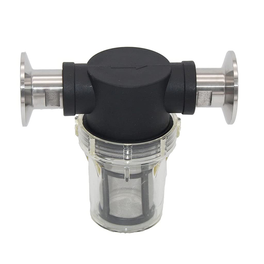 Filtro Industrial TC de 1,5 Pulgadas, Malla de Filtro en línea for tuberías de Grado alimenticio, 1 Unidad