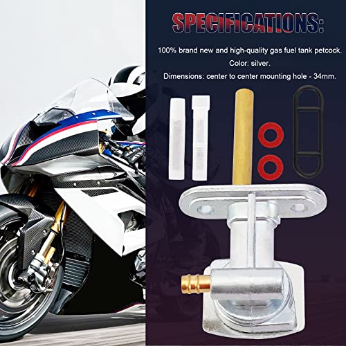 Qazaky Fuel Petcock Valve Switch Compatible With Kawasaki Bayou 220 300 400 Klf220 Klf300 Klf400 Prairie 300 360 400 Kvf360 Kvf400 Kd80X Kdx80 Kdx200 Kdx220 Kdx250 Ke175 Kef300 Kfx250 Kfx400 Kh125 #TOP6