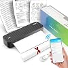 Thermal Wireless Portable Printer for Travel, Inkless Printing Bluetooth & USB Printer Support 8.5X11 US Letter/A4/A5 Thermal Paper, Compatible with Android & iOS Phone/Laptop
