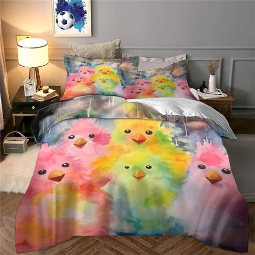 Parure de lit tranches d'agrumes 260x220 en microfibre pour ado