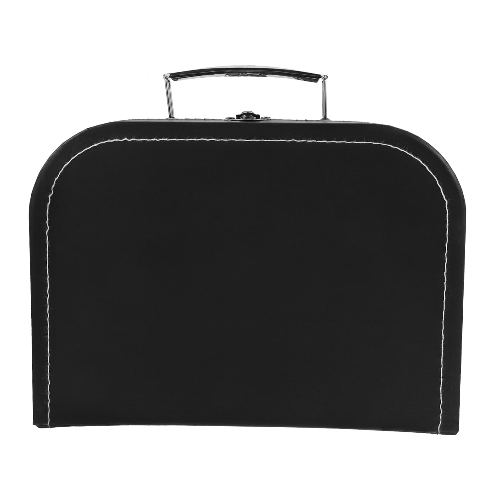 STOBAZA Box Suitcase Storage Box Holder Wedding Party Party Supplies Case Packing Container Packing Suitcase Black Stainless Steel