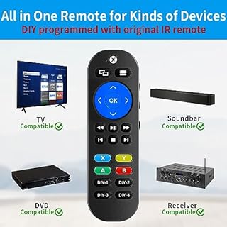 tiebutie Pre-Programmed Media Remote Control Compatible with Xbox One, One S/X - Universal Control for Xbox Remote, LG & Vizio TV Remotes with Extra 7 Learning Programmed Keys