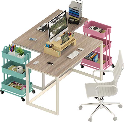 Shw 48" Triangle-Leg Home Office Computer Desk, Oak #TOP5
