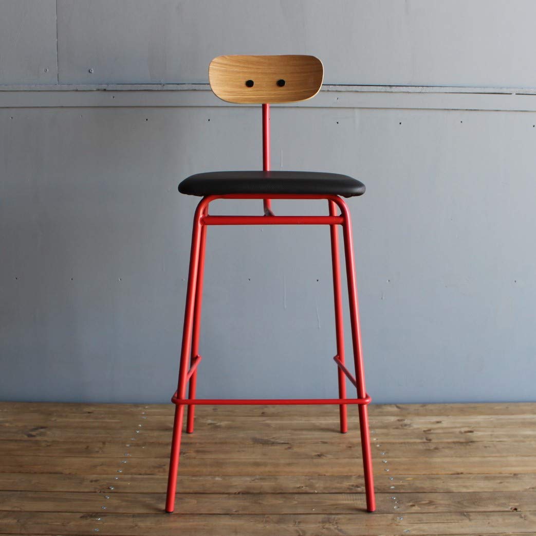 ハイチェア PLC-511RD 送料無料 東谷 ハイチェア レッド W42×D47×H91×SH65 PLC-511RD カウンター