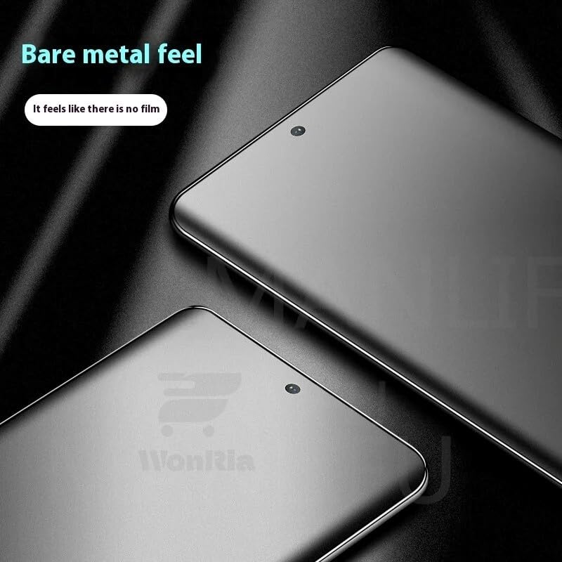 Image of WonRia 1 Pack - Premium Matte UV Tempered Glass For Redmi Note 14 Pro | Redmi Note 14 Pro Plus 5G Curved Screen Protecor Guard Fingerprint Compatible Edge to Edge - Installation Kit