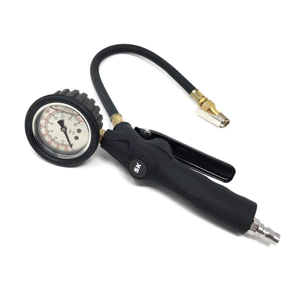 MANOMETRO PISTOLA MISURA PRESSIONE GOMME PNEUMATICI AUTO BAR PSI