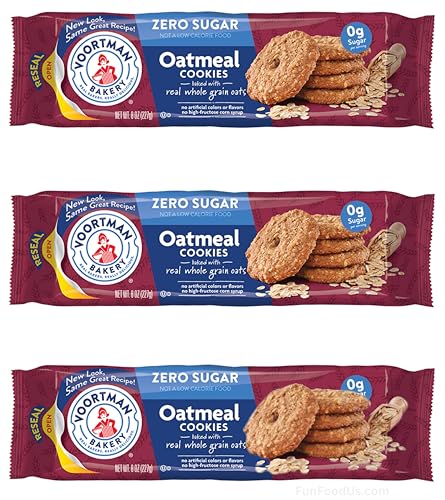 #1 Zero Sugar Oatmeal Cookies (Pack Of 3 x 8