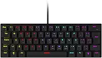 Teclado Mecânico 60% Vinik Anihi Black - Switch Red - Led Rainbow