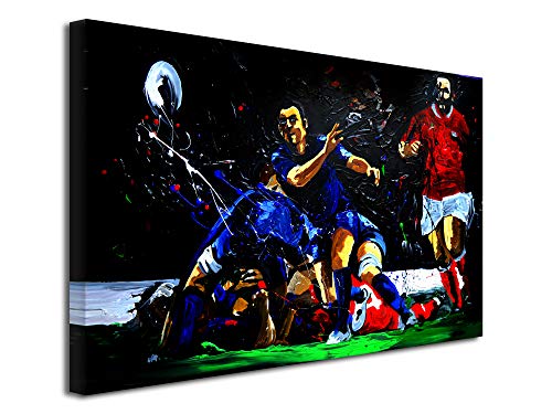 Décoration murale salon rugby Peinture Rémi Bertoche sur toile
