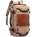 KAKA Backpack Fashion Unisex Travel Backpack Carry-On Bag Flight Approved Weekender Duffle Backpack Canvas Rucksack fit 15.6 inch Laptop (khiki)