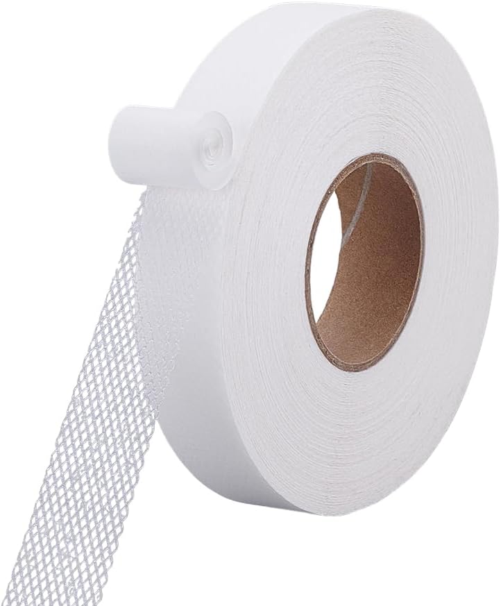 PH PandaHall 164ft Fabric Hemming Tape Iron on Hem Tapes 3/8inch Wide Double Sided Fabric Tape White No Sew Cloth Tapes for DIY Clothes Pants Curtains Dress Carpet Repair Sewing Projects