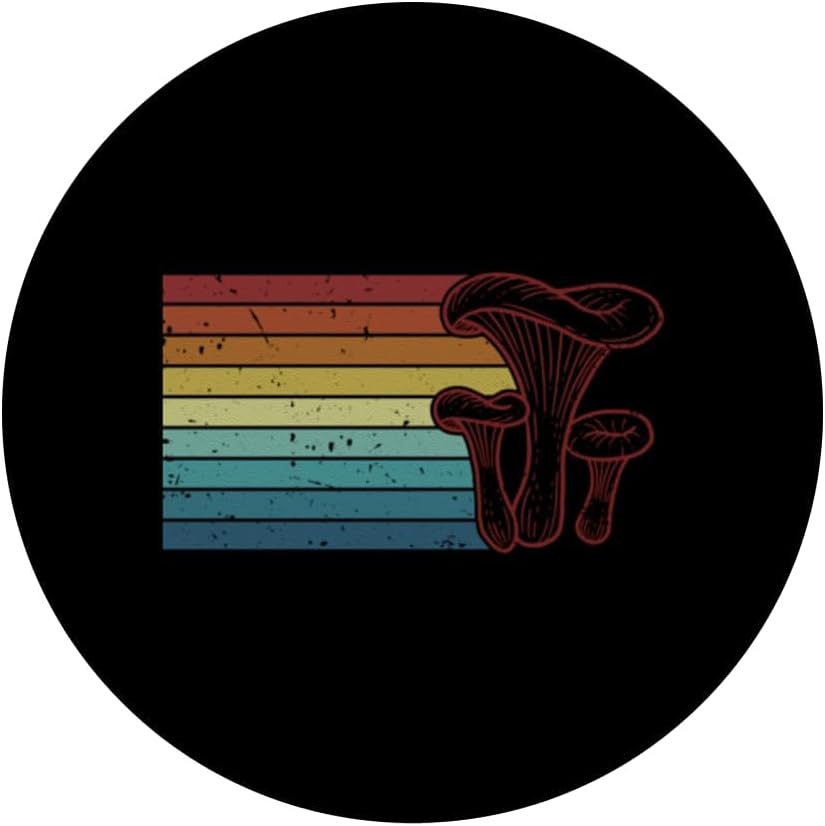 Retro Picking Foraging Identification Mushroom Hunting PopSockets Adhesive PopGrip image 3