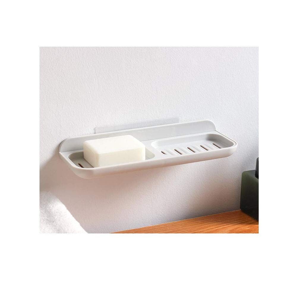Porte-savon de salle de bain sans poinçonnage à double grille REYG drain