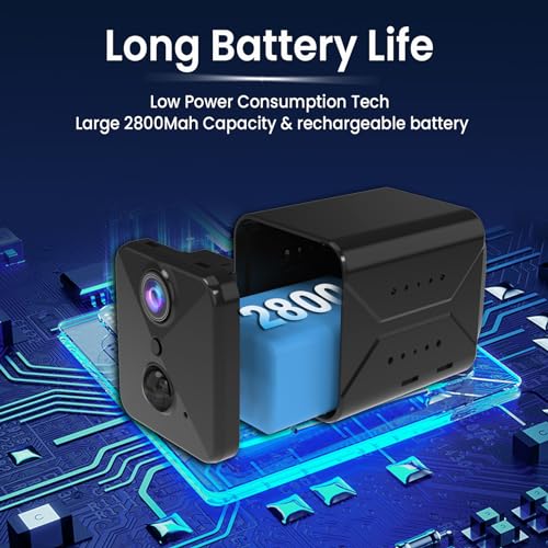 Spy Camera WiFi Hidden Camera,2024 Upgraded High Video Quality Camera,100 Days Standby Battery Life,AI Motion Detection Alerts, Auto Night Vision,Real Time Record Surveillance Camera for Indoor