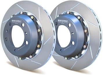 GIRODISC A2-035 REAR BRAKE ROTOR KIT SLOTTED FOR PORSCHE 981 CAYMAN, 997 MK 2