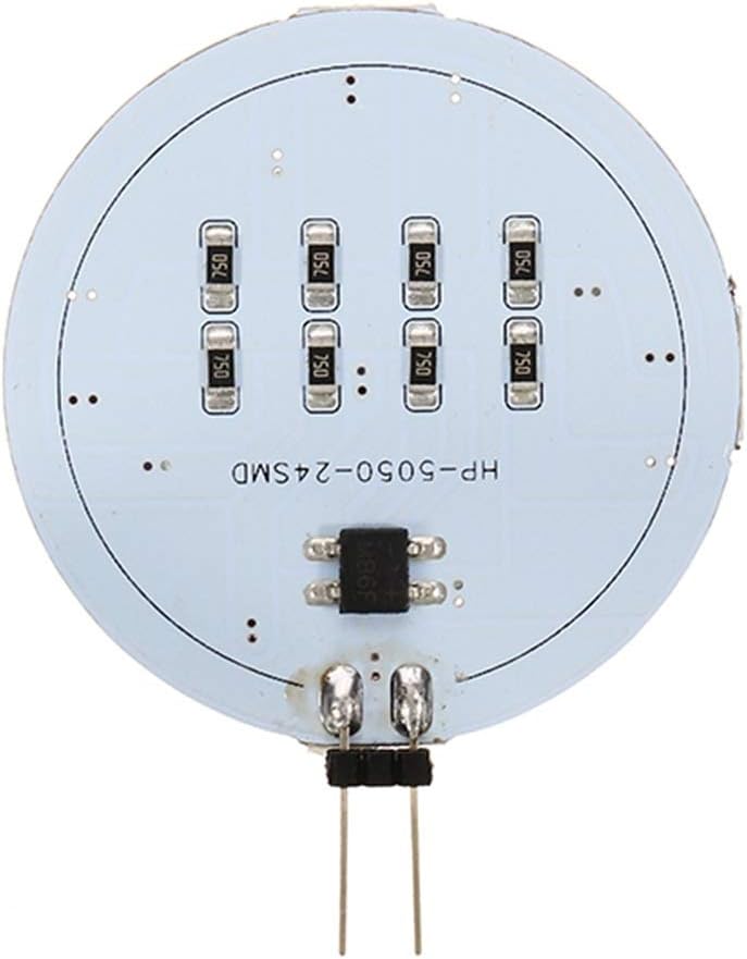 G4 LED Light Lamps, G4 Base, Side Pin 24LED 5050SMD Led, Disc Type,30 Watt Holagen Replacemnt,for RV Camper Trailer Boat Marine,10-Pack (Color : Cool White)