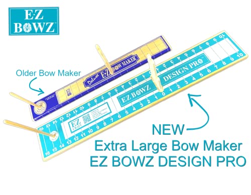 E-Z Bowz EZ-BDP27 Design Pro Bow Maker - Easy Bow Making Tool - Gift Bow Bowmaker Kit - Christmas Decor Bowmaking - Large Bow Maker For Ribbon thumb #1
