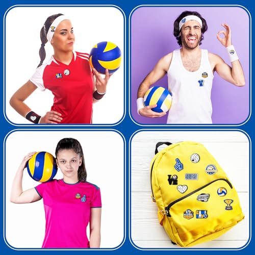 Image of Knitgrip 60 Pcs Football Softball Soccer Volleyball Baseball Enamel Pins Bulk Sport Trading Lapel Pin Senior Night Party Favors for Hat Shirt Backpack Sport Player Award Gift, 12 Style