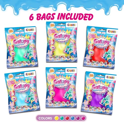 CRAZE MAGIC SLIME 6 x 75ml Bags Kids Slime - Image 2