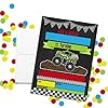 Monster Truck Chalkboard Birthday Party Invitations, 20 5x7 Fill In Cards with Twenty White Envelopes by AmandaCreation #1