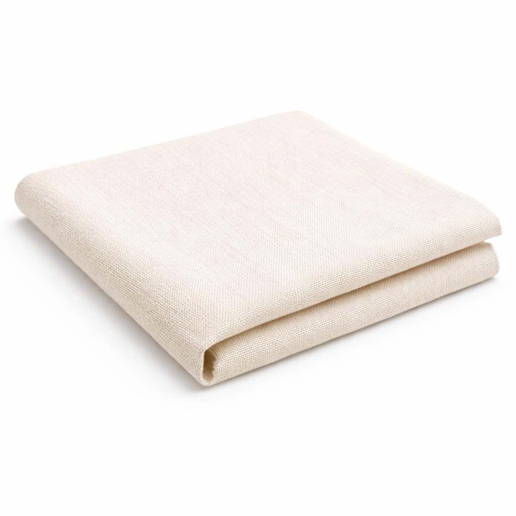 Premium Heavy Duty Cotton Canvas Fabric 12 Oz (400 GSM) – 72” Wide (183cm) – Natural Undyed Plain Weave – Pre-Cut Lengths for Crafts, Upholstery, Tote Bags & Tents by M & J (3 Metres)