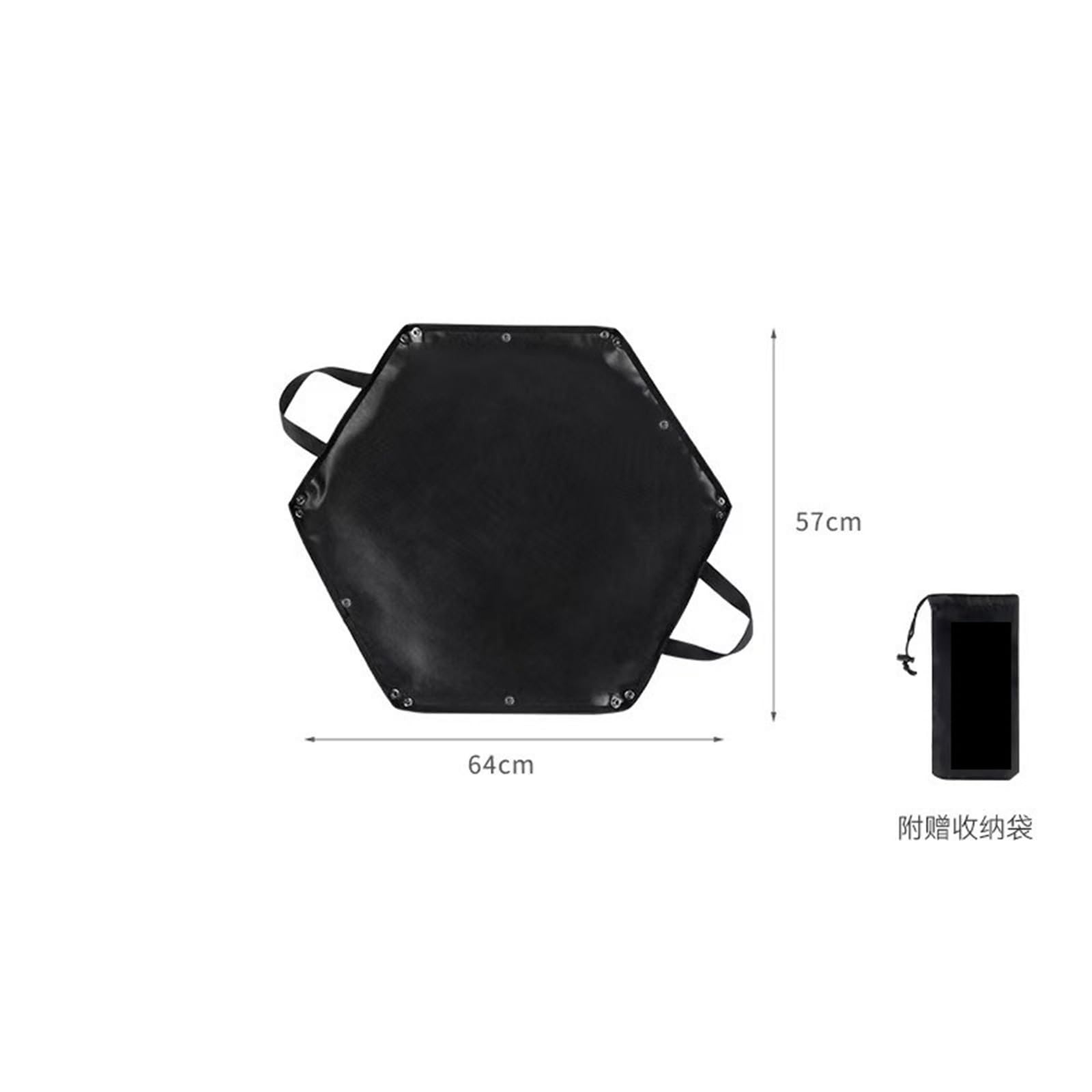 Tappeto Ignifugo per Barbecu Tappetino ignifugo da campeggio, barbecue, falò, telo picnic, tappetino in silicone resistente alle alte temperature(64x57cm)