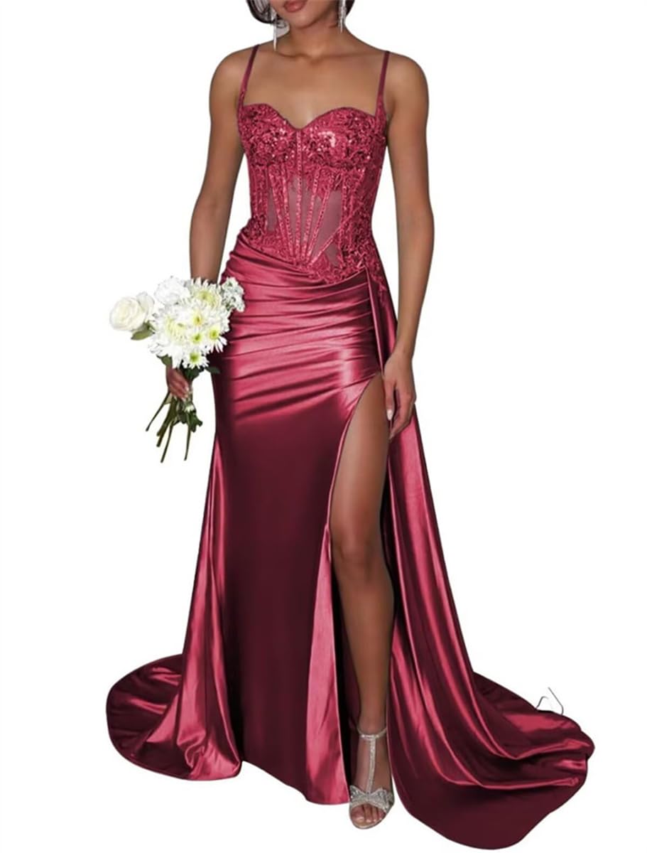 Sayno Women's Wine Red V Neck Ceremony Dresses Pleats Formal Evening Gowns For Wedding Guest Strapless Holiday Dresses Hlsa230 Uk6