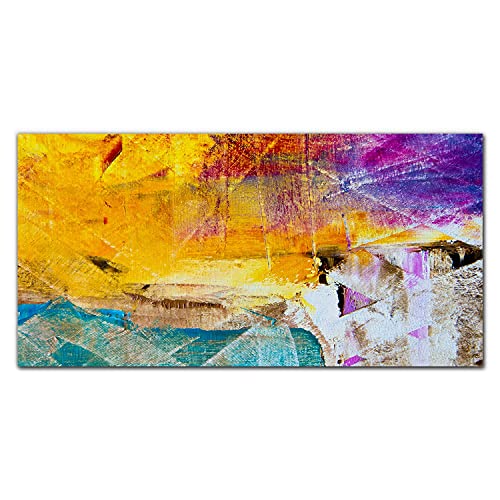 Décoration murale photo sur verre Coloray 100x50cm anti-poussière salon
