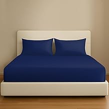 Lazzaro King Size Fitted Sheets Extra Deep Pocket 40 cm (16 inches) Durable Elastic Bed Sheets - Premium Microfiber Fitted Sheets King Size - Ultrasoft Hypoallergenic Fade Resistant