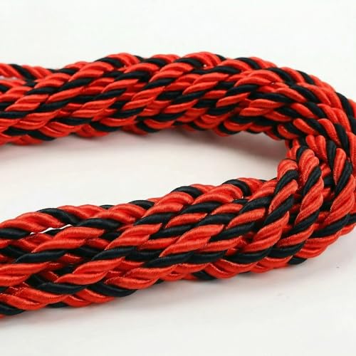 Image of Graduation Honor Cord 68 inch Grad Braided Honor Cords with Tassel Honor Rope Grad Cords for Graduation Students Bachelor Master Doctoral Gown Grad Decor (Red and Black)