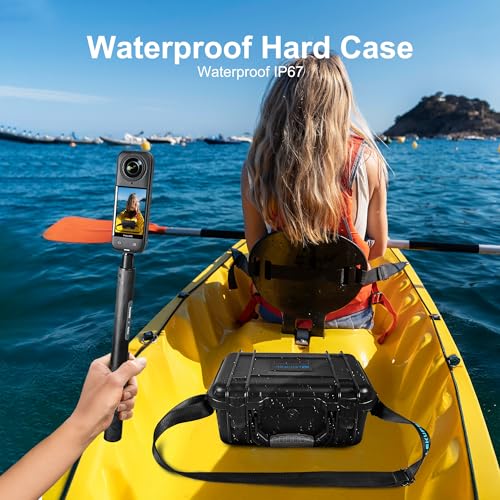 Maleta rígida impermeable Lekufee para Insta360 X5 y accesorios miniatura 5
