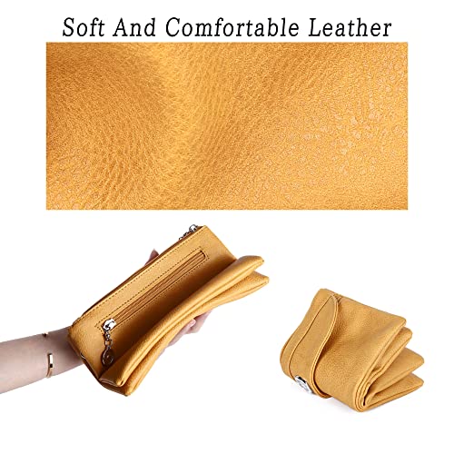 Image of Angel Kiss Crossbody Bags Small Purses for Women Vegan Leather Cell Phone Wallet Purse with Wristlet Strap